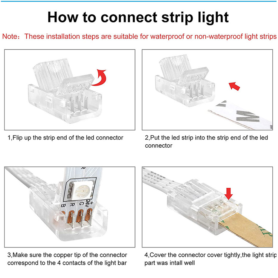 5Pcs LED Strip Light Connector – обзор и цена Rgb Led Matrix 8X8