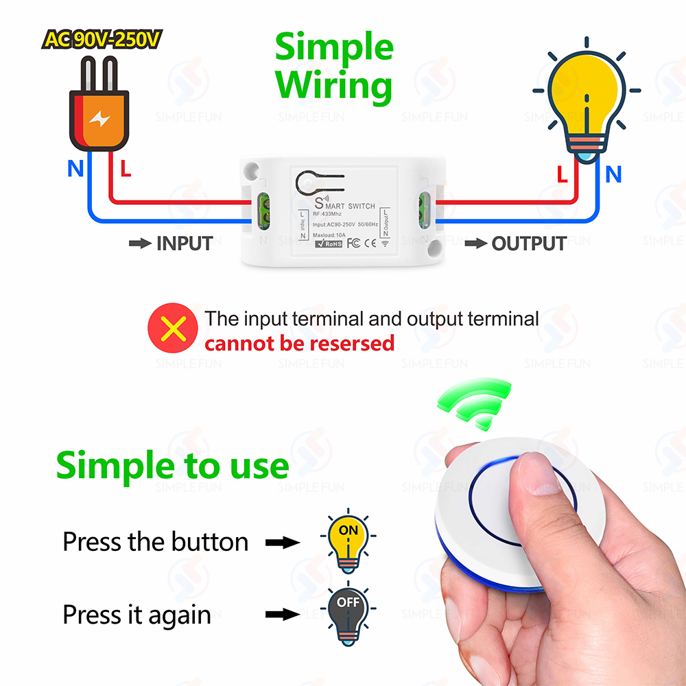 Wireless RF433MHz Remote Contr – обзор и цена Sonoff Basic Switch