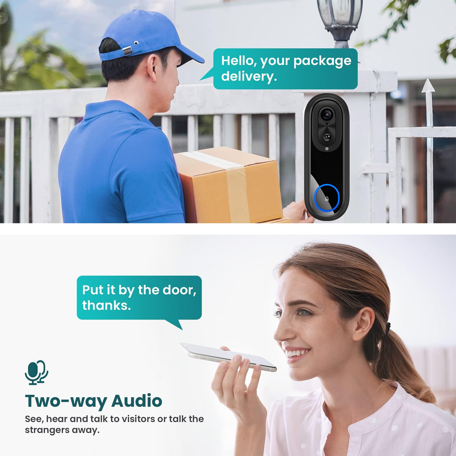 5G 2.4G WiFi Video Doorbell 10 – обзор и цена Smart Doorbell Wired