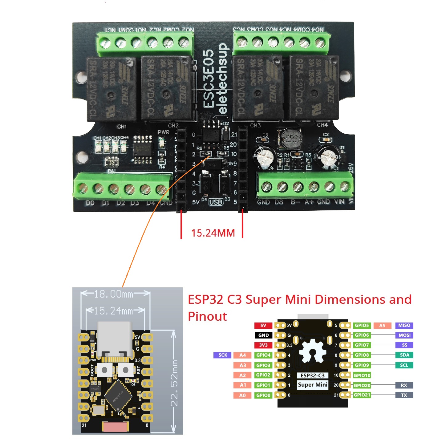 Ultimate ESP32 C3 Relay Module – обзор и цена Home Automation With Arduino