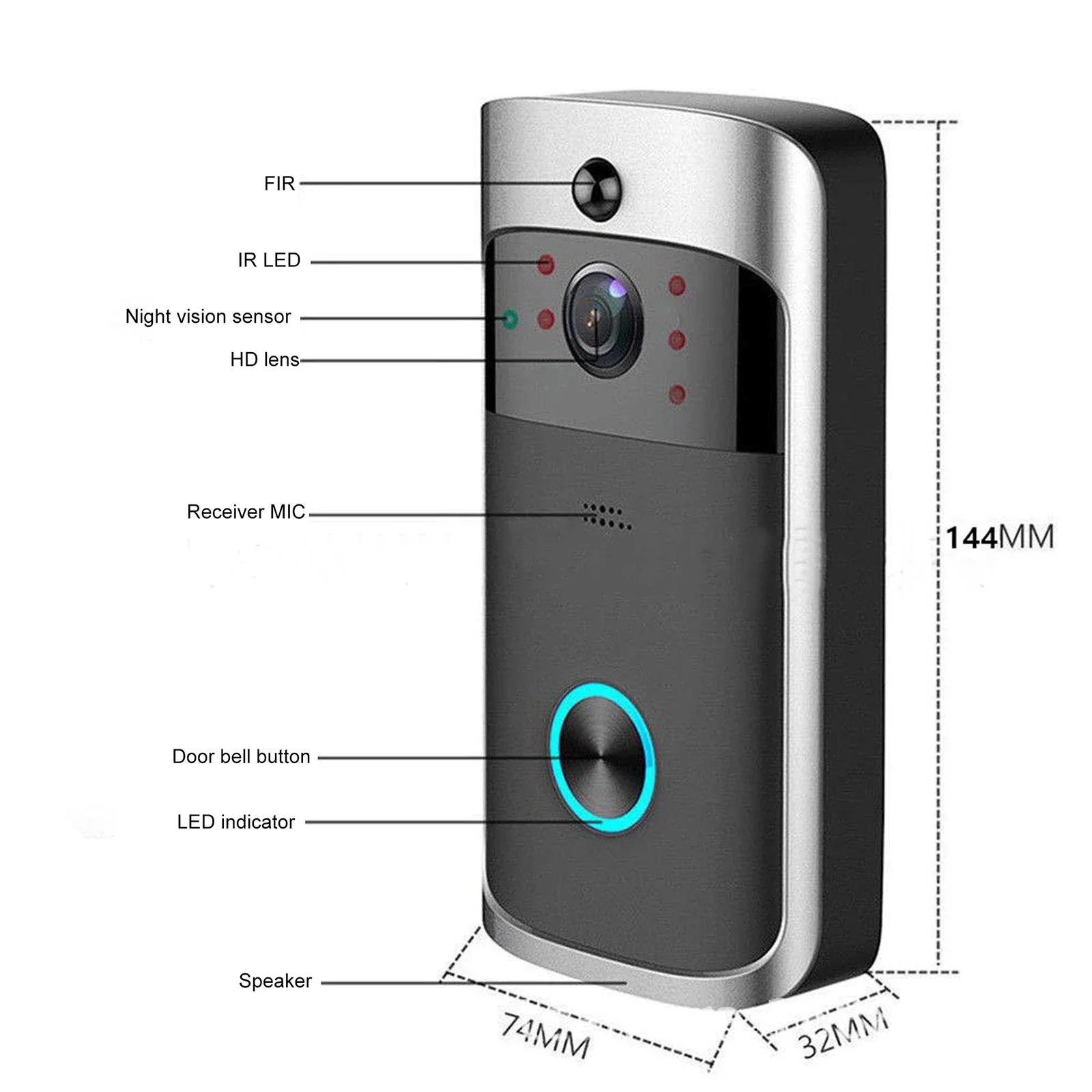 2026 NEW V5 Video Door Bell Wi – обзор и цена Smart Doorbell Wired