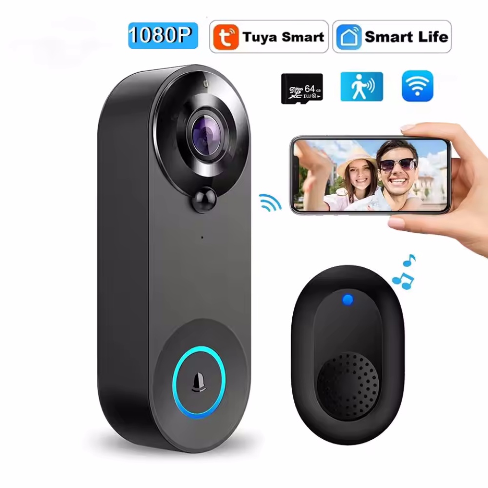 Tuya 1080P Wireless WIFI Doorb – обзор и цена Smart Doorbell Wired