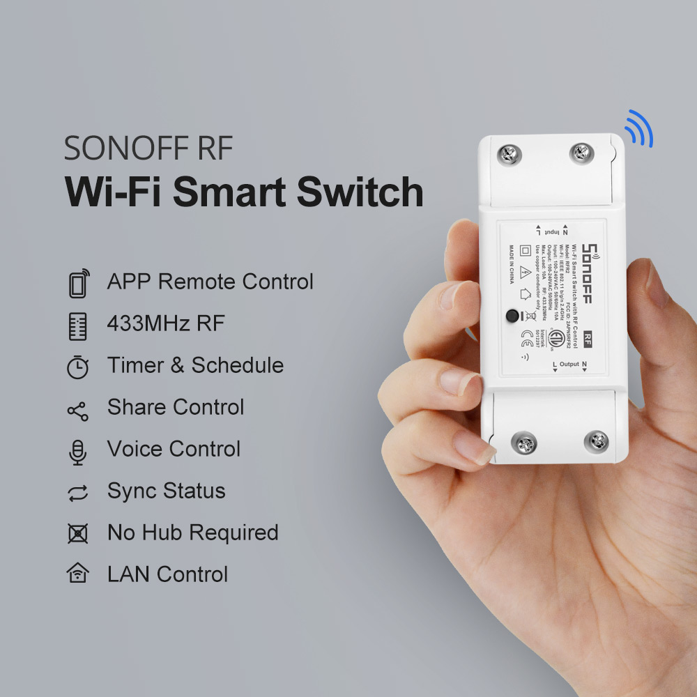 Itead SONOFF RF R2 Wifi Smart  – обзор и цена Sonoff Basic Switch