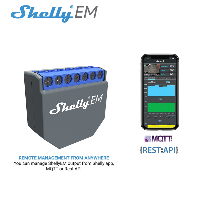 SHELLY EM Wifi Smart Life Cont – обзор и цена Shelly Relay Module