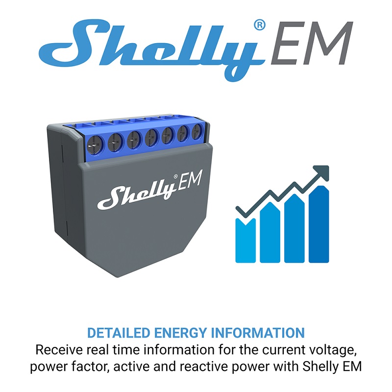 SHELLY EM Wifi Smart Life Cont – обзор и цена Shelly Relay Module