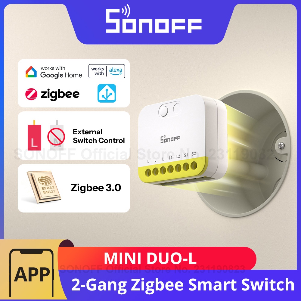 SONOFF MINI DUO-L 2-Gang Zigbe – обзор и цена Sonoff Basic Switch
