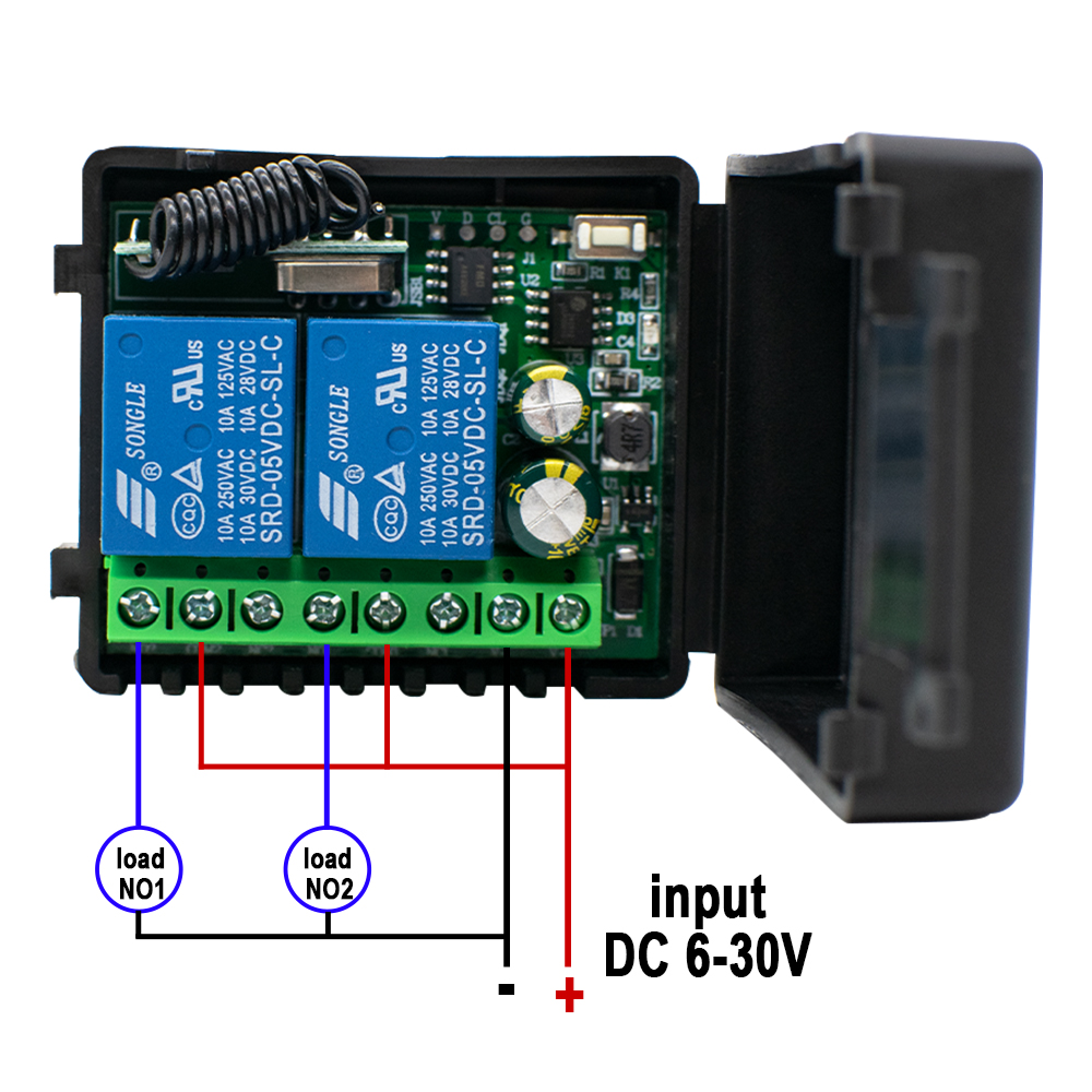 1~10pcs 2 Channel 433MHz RF Re – обзор и цена 433Mhz Receiver Module