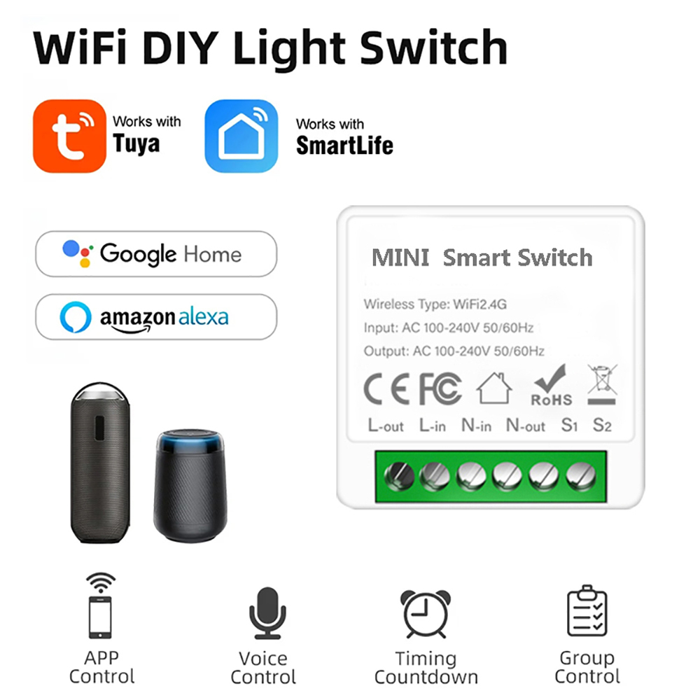 2 Way Control Tuya Mini 16A Wi – обзор и цена Diy Home Automation Controller