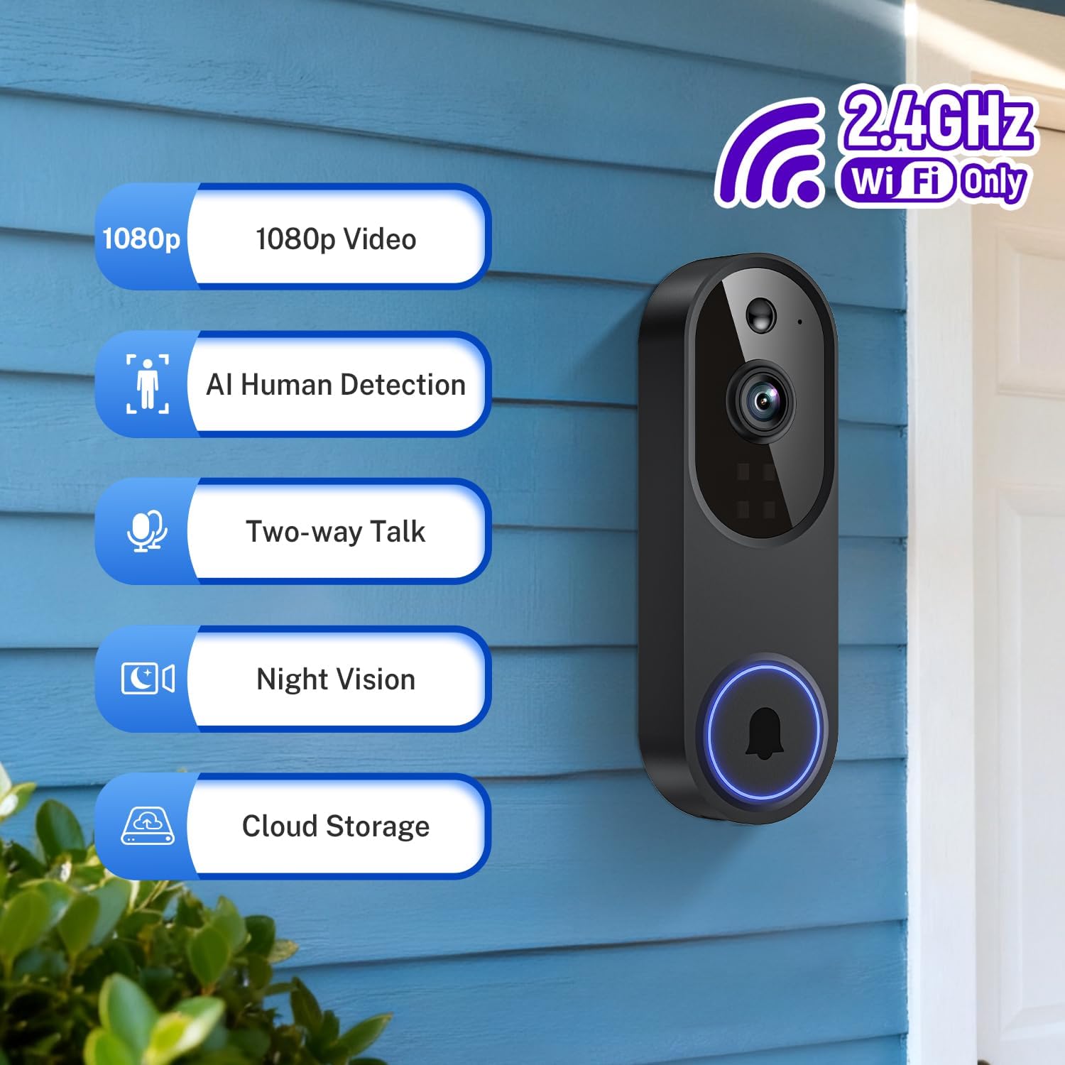 Wireless Wi-Fi Video Doorbell  – обзор и цена Smart Doorbell Wired