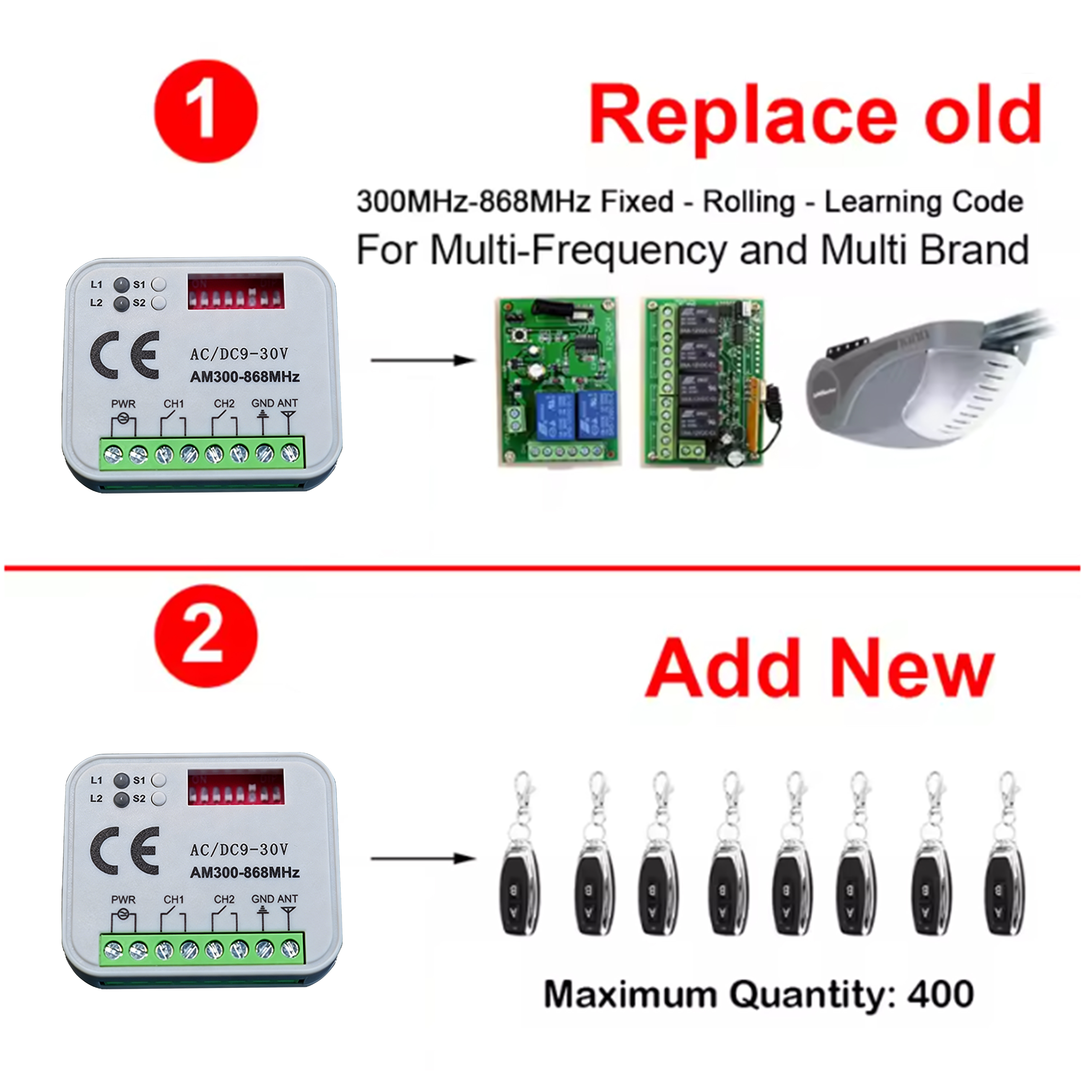 Garage Door Receiver 433MHz 30 – обзор и цена 433Mhz Receiver Module