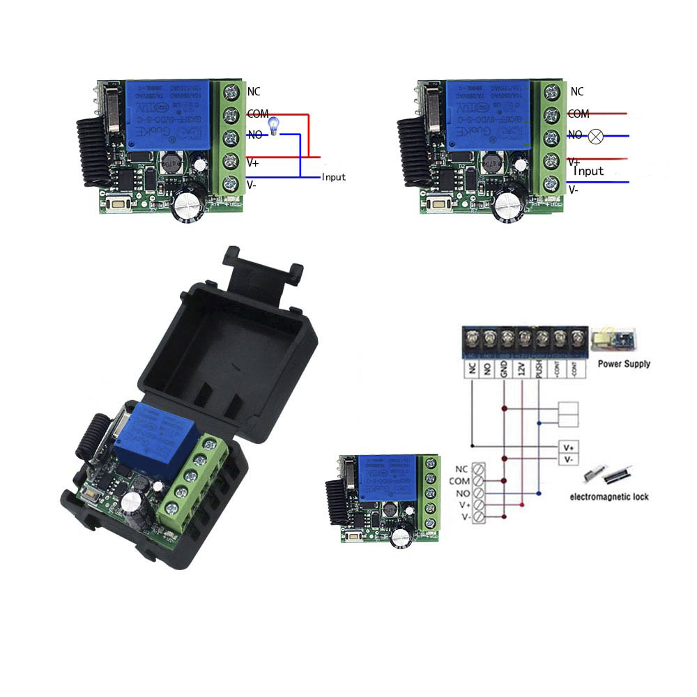 DC 12V 10A Relay Receiver Mini – обзор и цена 433Mhz Receiver Module