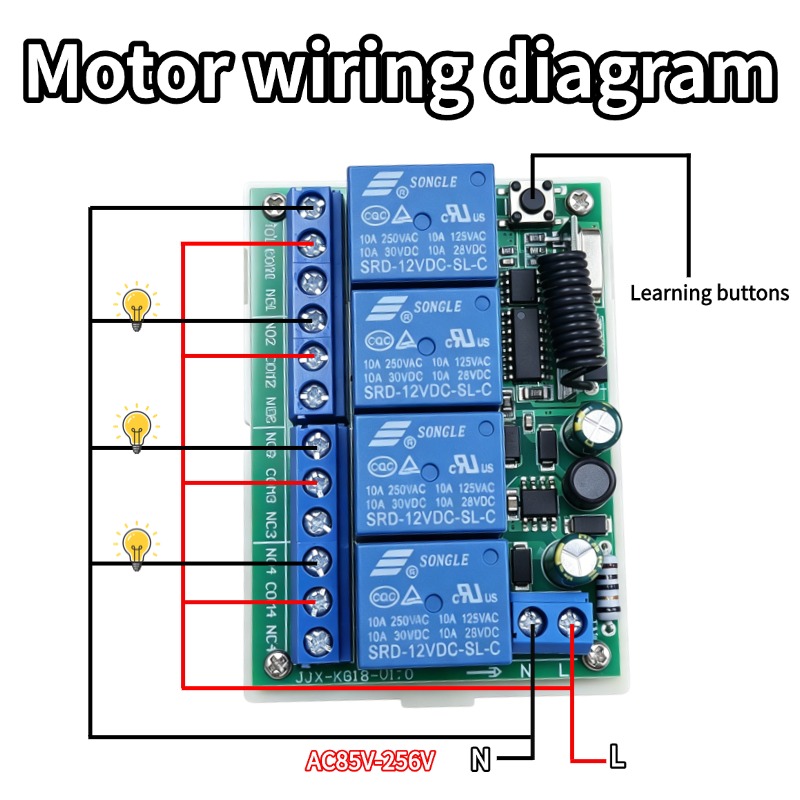433 MHz AC 110V 220V 4CH RF Re – обзор и цена 433Mhz Receiver Module