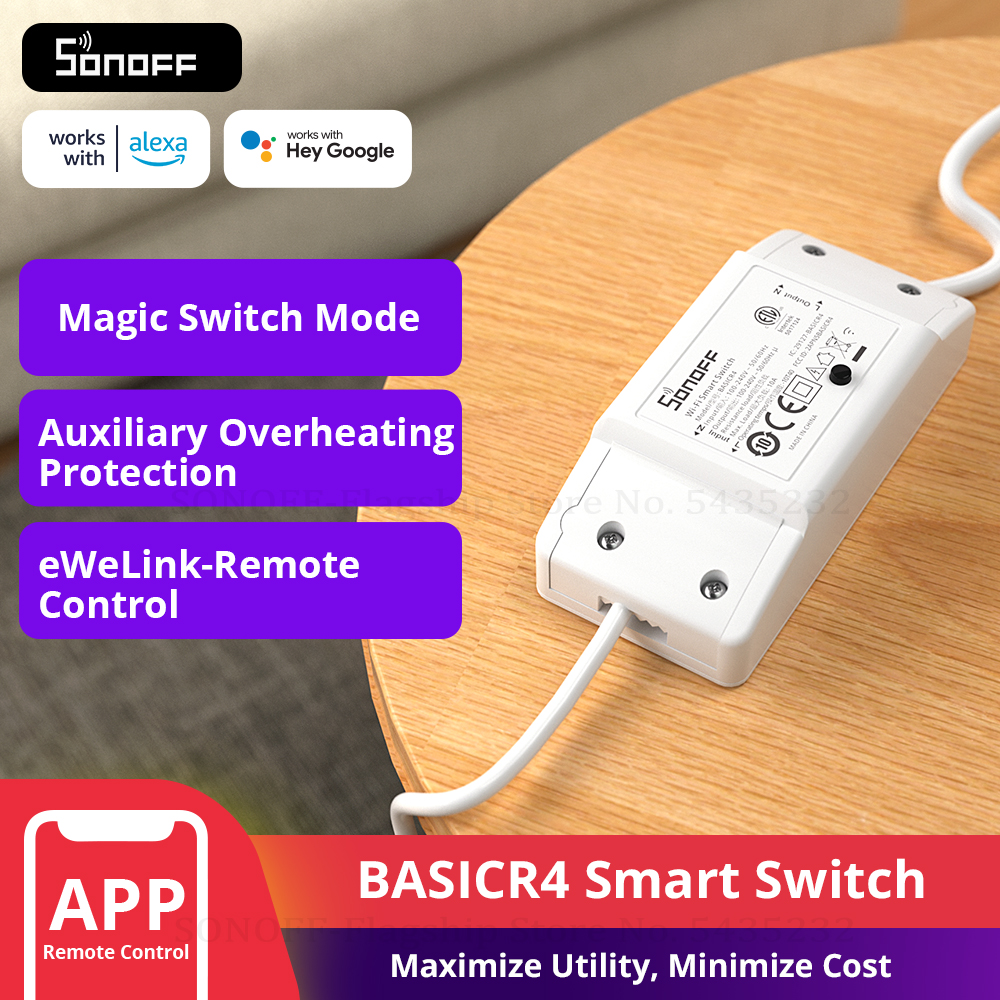 SONOFF BASICR4 Wifi Switch Sma – обзор и цена Sonoff Basic Switch