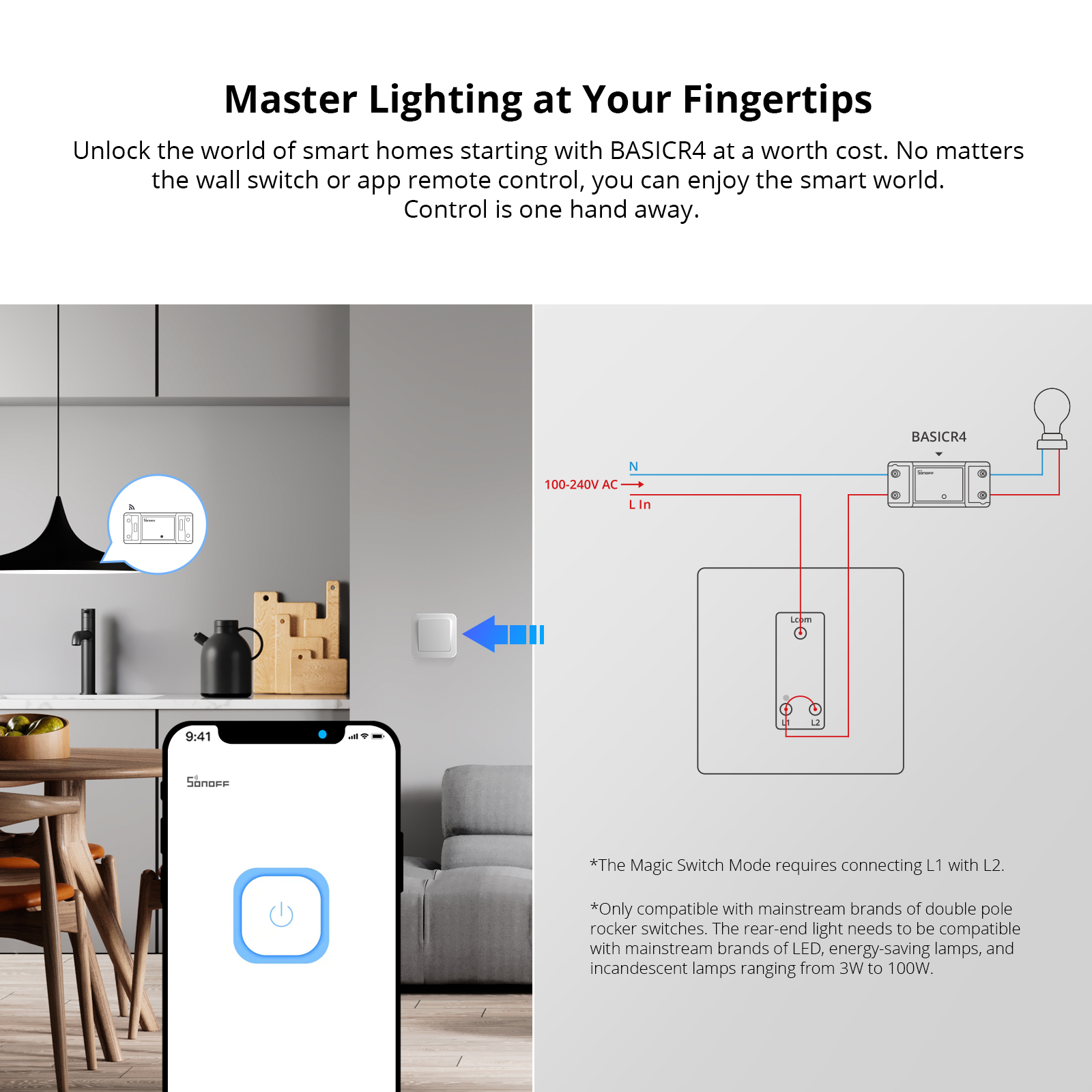 SONOFF BASICR4 Wifi Switch Sma – обзор и цена Sonoff Basic Switch