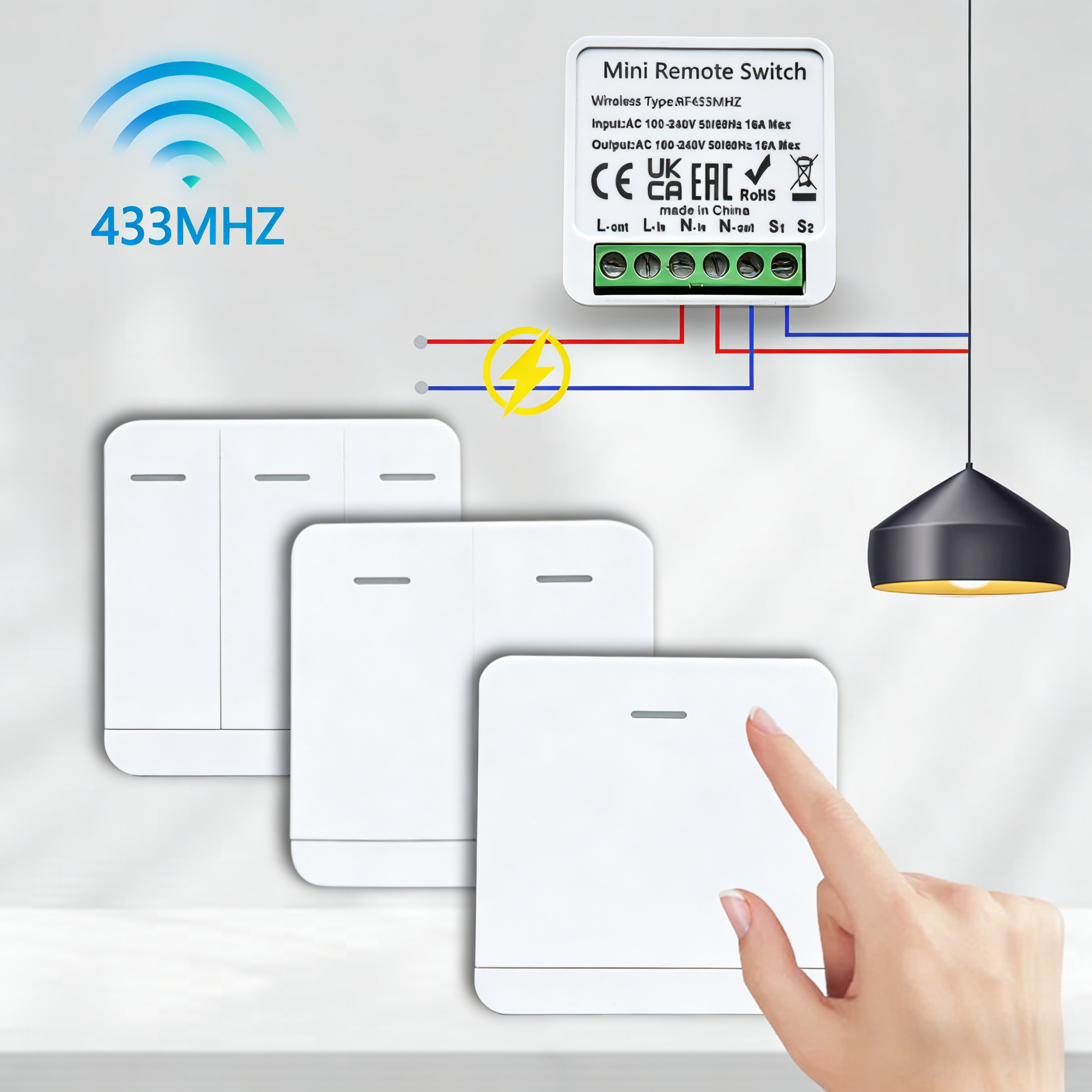 RF 433MHz Smart DIY Wireless S – обзор и цена Home Automation Panel Diy