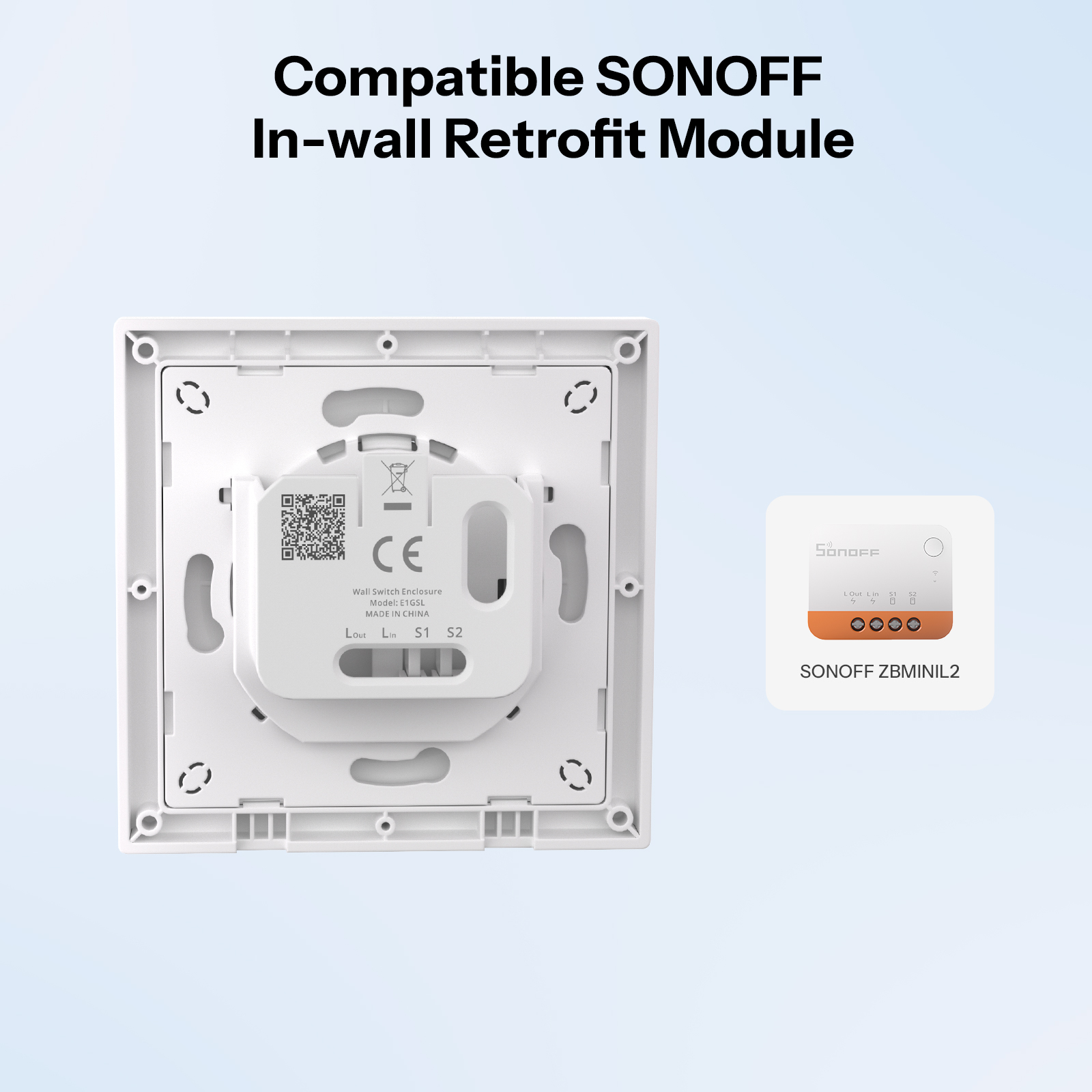 SONOFF E1GSL Wall Switch Enclo – обзор и цена Sonoff Basic Switch