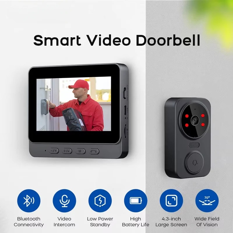M8 Smart Visual Doorbell WiFi  – обзор и цена Smart Doorbell Wired