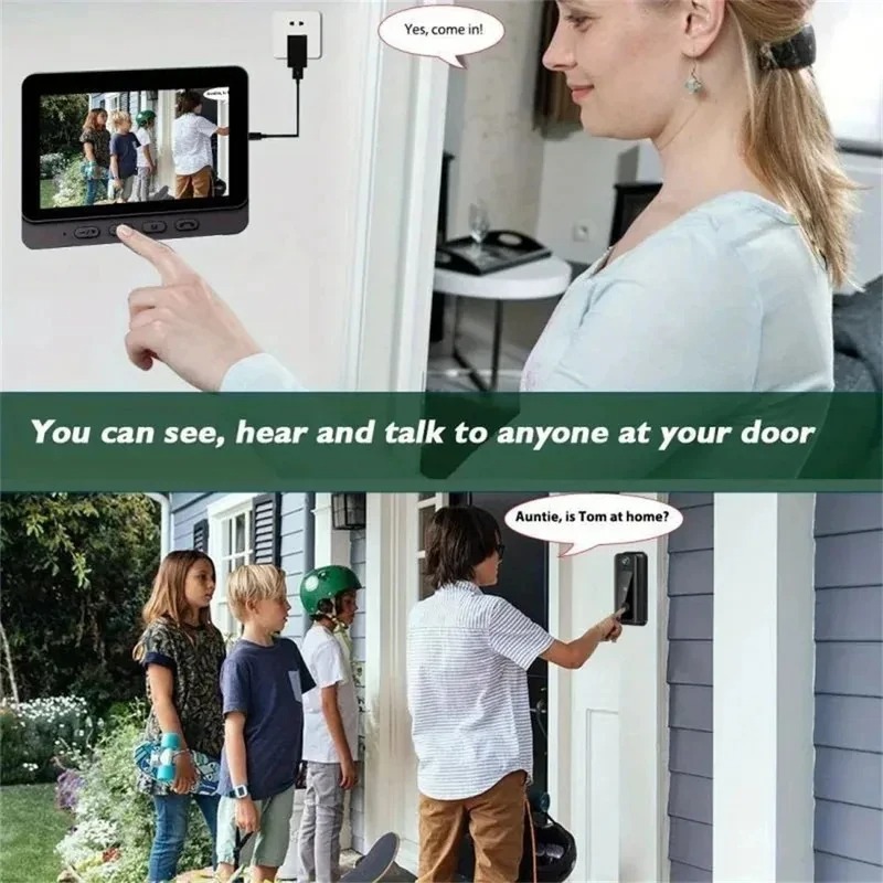 M8 Smart Visual Doorbell WiFi  – обзор и цена Smart Doorbell Wired