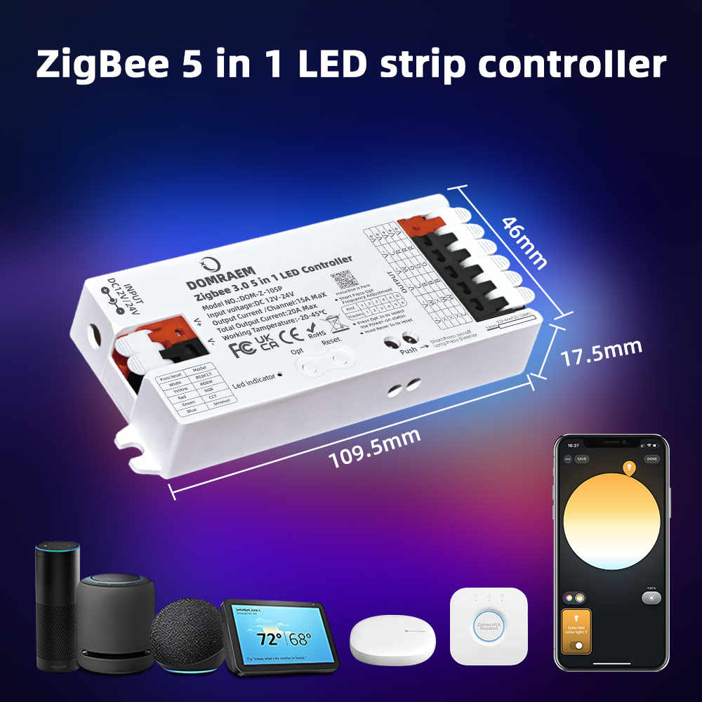DOMRAEM Zigbee 3.0 5 in 1 LED  – обзор и цена Zigbee Coordinator Stick