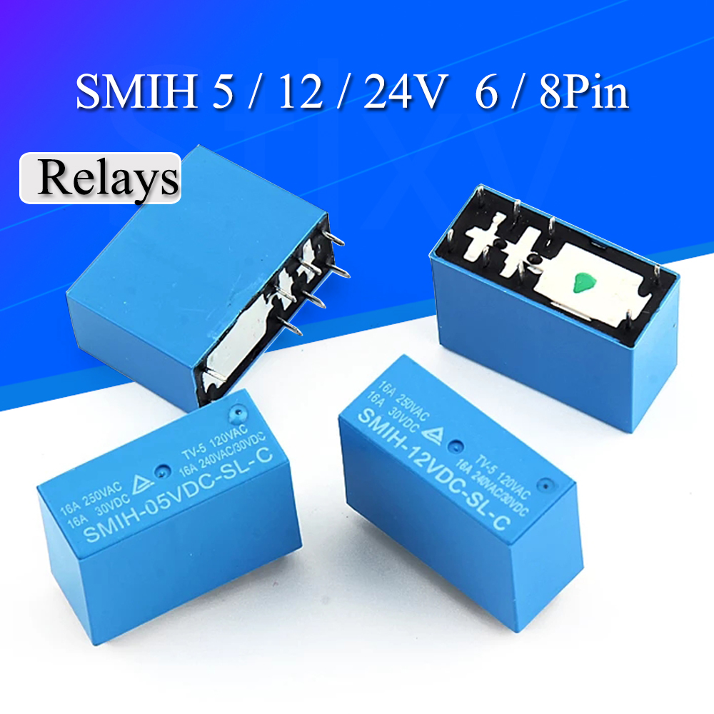 2-20PCS 5v 12v 24v SMIH-05VDC- – обзор и цена Shelly Relay Module
