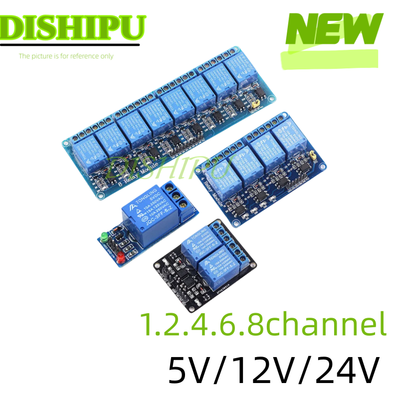 DC 5V 12V 24V 1 2 4 6 8 Channe – обзор и цена Relay 8 Channel Board