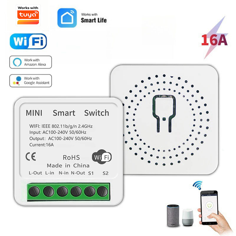 MINI 16A Wifi Switch DIY 1-way – обзор и цена Diy Home Automation Controller