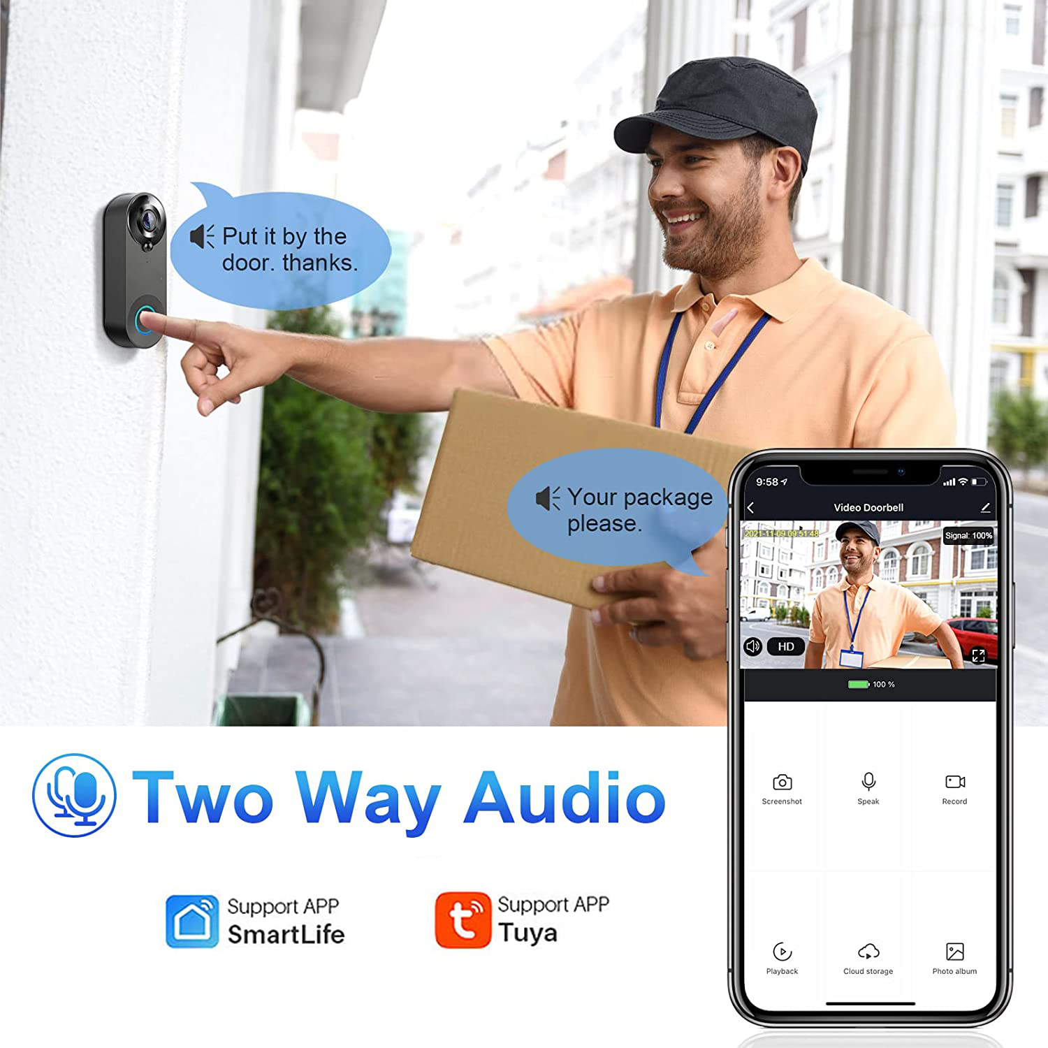 5G 2.4G WiFi Video Doorbell 10 – обзор и цена Smart Doorbell Wired