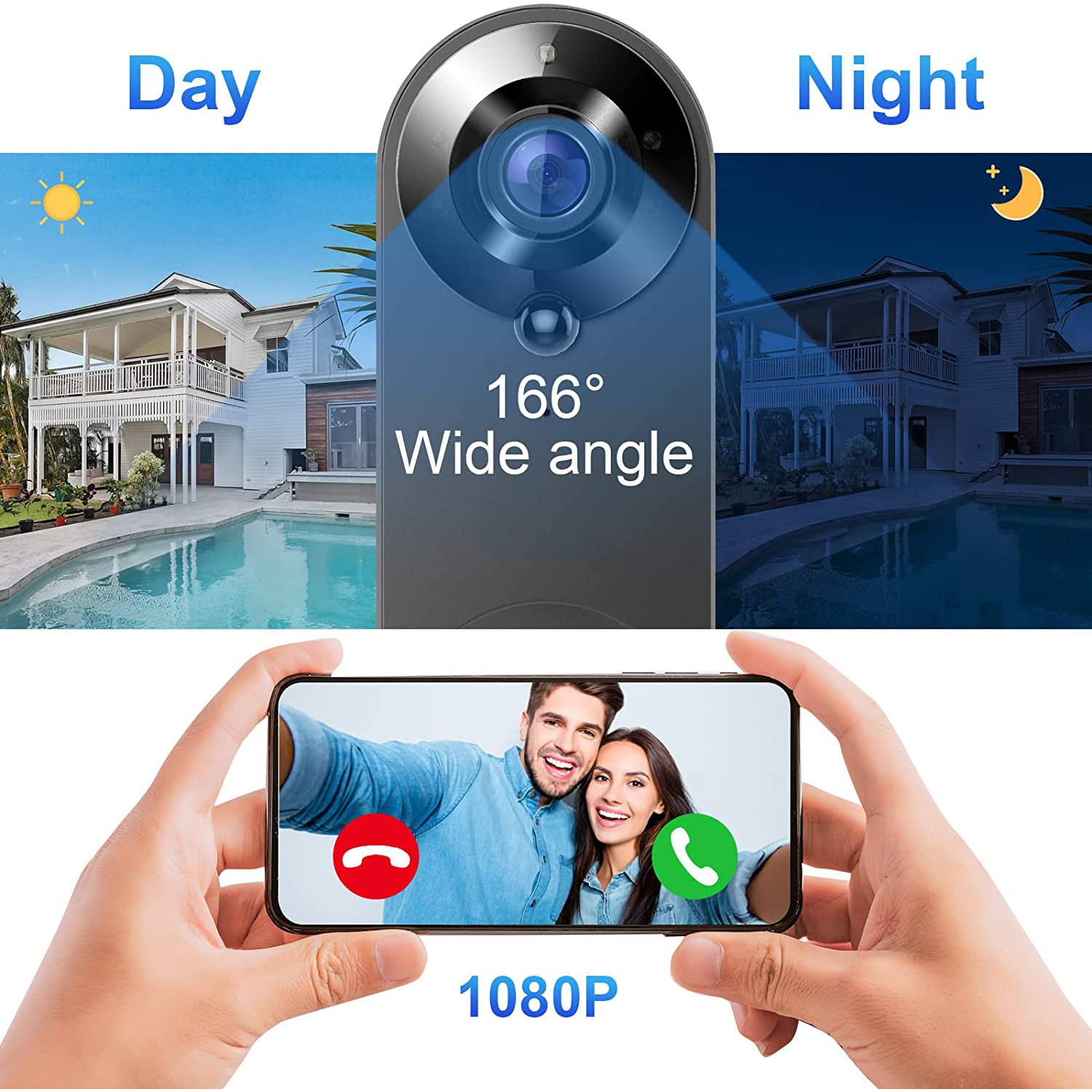 5G 2.4G WiFi Video Doorbell 10 – обзор и цена Smart Doorbell Wired
