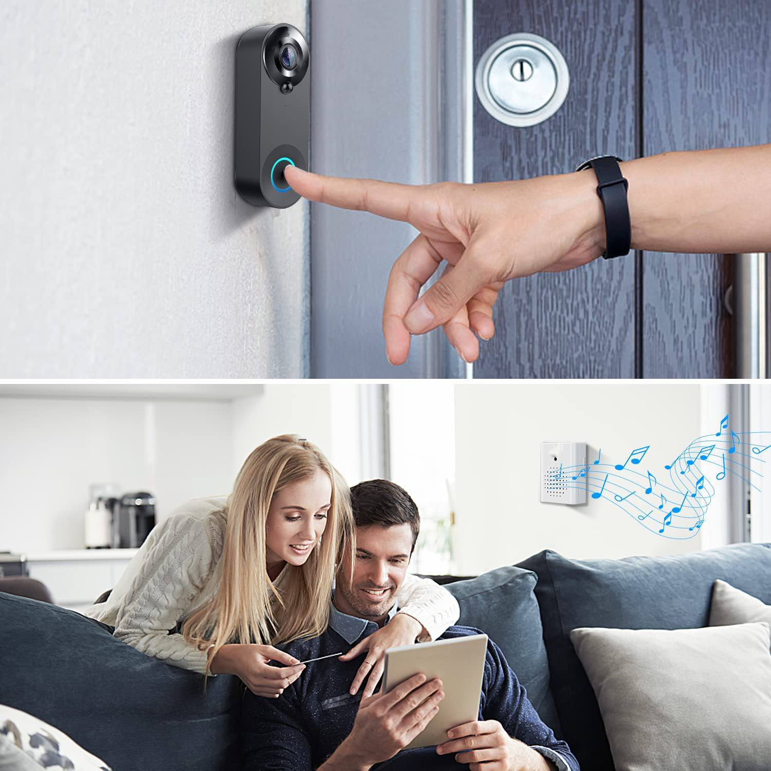 5G 2.4G WiFi Video Doorbell 10 – обзор и цена Smart Doorbell Wired