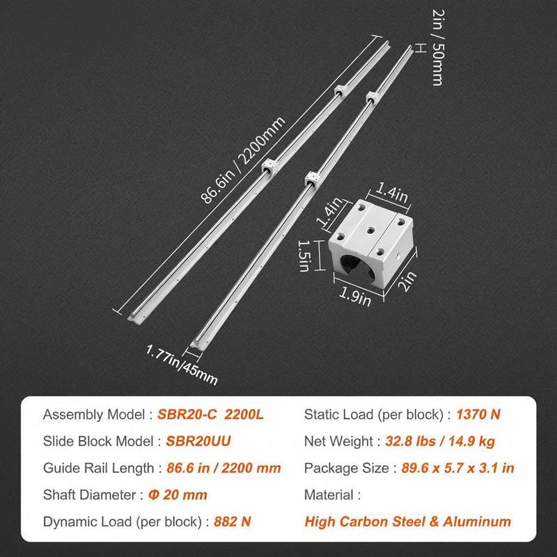 Linear Guiding System 2200mm F – обзор и цена Diy Automation