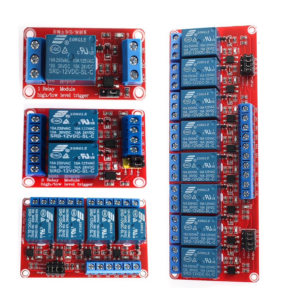 1PCS Relay Module 5V 12V 24V 1 – обзор и цена Relay 8 Channel Board