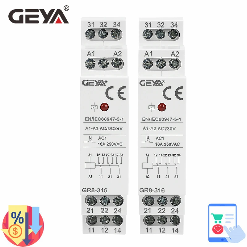 GEYA GR8-316 Switch Relay Inte – обзор и цена Shelly Relay Module